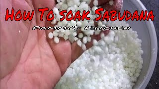 How To Soak Sabudana  Tips For Soaking Tapioca Sago Pearls  In Hindi With English Subtitles [upl. by Nwavahs]