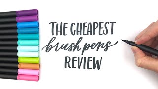 The Cheapest Brush Pens Review [upl. by Adnahsal]