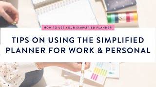 Tips on Using the Simplified Planner for Work amp Personal  Simplified® by Emily Ley [upl. by Emilee]