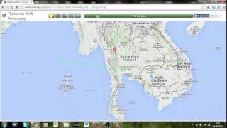 Itinerario Thailandia 15 Giorni Agosto 2015  Animazione sulla mappa [upl. by Enilrem113]