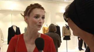 Interview dAudrey Marnay pour sa collection Claudie Pierlot [upl. by Auhsohey]