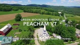 Peacham VT From The Sky  Aerial 4K  Green Mountain Drone [upl. by Nospmas]