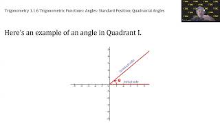 Trigonometry Video 116 Standard Position Quadrantal Angles [upl. by Ycnalc180]