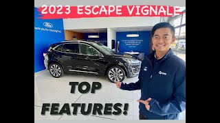 2023 FORD ESCAPE VIGNALE TOP 5 FEATURES [upl. by Ydnew]