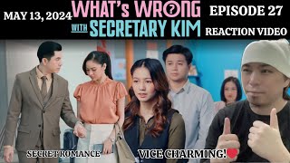 Episode 27  Whats Wrong with Secretary Kim  Kim Chiu  Paulo Avelino  REACTION VIDEO [upl. by Herzig]