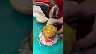 Making Of Beef Burger  Juicy And Full Of Spices  Smoky Beef Burger  Ultimate Food shorts short [upl. by Noisla80]