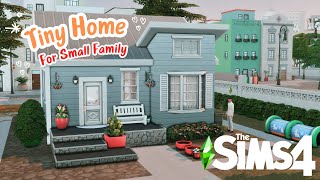 Building an Affordable Tiny Home  The Sims 4 Speed Build [upl. by Rolat]