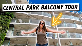 OASIS OF THE SEAS Central Park Balcony Tour  Connecting Cabin Tour [upl. by Zola248]