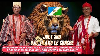 JULY 3RD OJO MALEGBAGBE LAGOS STATE MEGA RALLY OJO TO LAGBARA [upl. by Malanie]