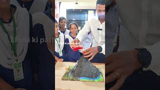 Volcano makingprocessଜ୍ଵାଳାମୁଖୀ shorts viralvideo funny physics experiment [upl. by Sirob]