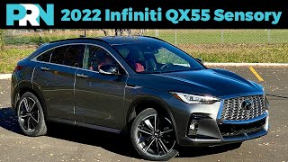 SUV Coupé Craze Continues  2022 Infiniti QX55 Sensory AWD Full Tour amp Review [upl. by Aratak122]