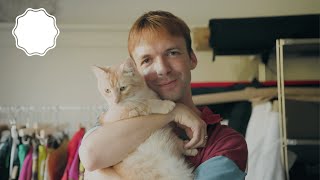 In the Studio With Sydney Fashion Designer Alix Higgins and His Cat Miu Miu [upl. by Balfore]