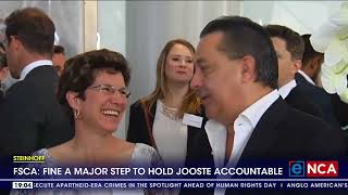 Steinhoff  The R475m fine is a major step to hold Jooste accountable  FSCA [upl. by Llemhar]