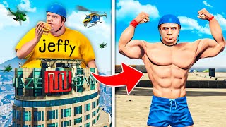 FAT JEFFY vs BUFF JEFFY in GTA 5 [upl. by Acsot]