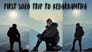 First Solo Trip  Kedarkantha Trek [upl. by Lednam]