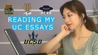 HOW I GOT INTO UCSD UCLA UCI amp UCSB Reading My Personal Insight Essay [upl. by Danielle722]