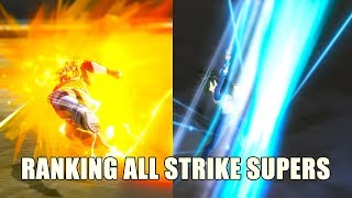 RANKING ALL STRIKE SUPERS FROM WEAKEST TO STRONGEST XENOVERSE 2 [upl. by Wylen]