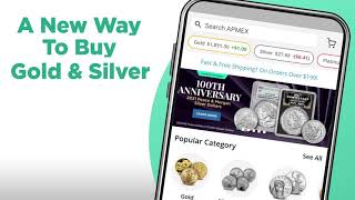 A New Way to Buy Gold amp Silver  The APMEX Shoppable App [upl. by Brookhouse]