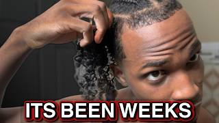 TAKING MY BRAIDS OUT AFTER A MONTH  MENS BRAID OUT 2024 [upl. by Reeva]