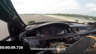 Civic K24 400hp BRUTAL ACCELERATION Dashcam [upl. by Yeldud794]