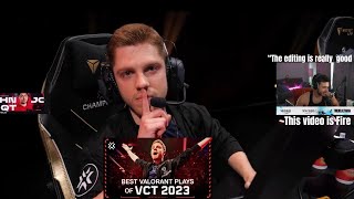 SEN Tarik reacts to The Best 15 Plays Of VALORANT Champions Tour 2023 [upl. by Ahsetan]