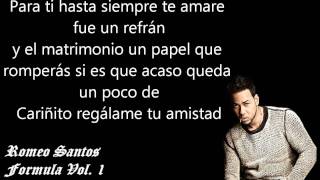 Llevame Contigo  Romeo Santos ♦♦ Letra ♦♦ [upl. by Yehudi]