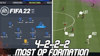 FIFA 22 WHY 4222 IS THE BEST FORMATION AFTER PATCH Best Custom Tactics amp Instructions [upl. by Branca]