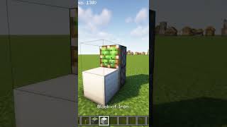 Minecraft HIDDEN FLOOR PISTON DOOR Tutorial 1 Block [upl. by Durston944]