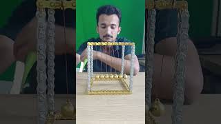 এটি ঠিকঠাক কাজ না করার কারণ কি কি হতে পারে  Diy Newton Cradle  diy engineering shorts [upl. by Hcardahs]