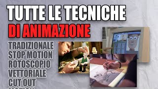 ELENCO DI TUTTE LE TECNICHE DI ANIMAZIONE [upl. by Narmak]