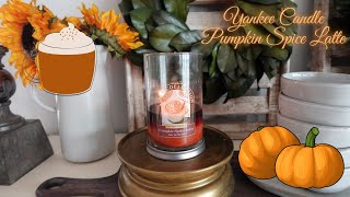 Yankee Candle Review Pumpkin Spice Latte Cozy Coffee Date [upl. by Atin546]