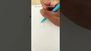 how to draw a simple star [upl. by Porty]