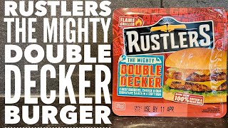 Rustlers The Mighty Double Decker Cheese Burger Review [upl. by Ignatzia]