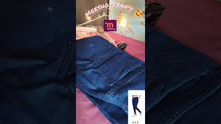 jeans form meesho🤩 meesho unboxing shopping shorts [upl. by Keslie]