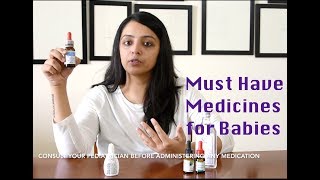 Must Have Baby Medicines  Baby FirstAid Essentials 06 months [upl. by Selym377]