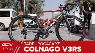 Tadej Pogačars Colnago V3RS Pro Bike  Slovenian Superstars Italian Stallion [upl. by Llertac969]