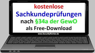 kostenloser Download von Sachkundeprüfungen nach §34a der GewO  2024 [upl. by Lalad667]