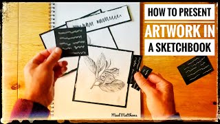 GCSE Art A level Art How to present artwork in a sketchbook Art GCSEArt [upl. by Kahl]