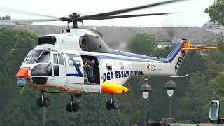 Special Airbus Helicopters Sud Aviation SA330 Puma DGA Essais en vol landing at Paris [upl. by Orson453]