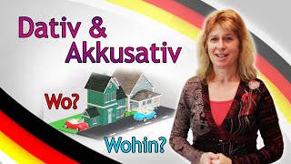 DATIV amp AKKUSATIV FRAGEWÖRTER quotWOquot vs quotWOHINquot Deutsch lernen 4 [upl. by Light952]