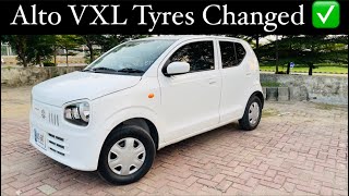 Tyres Changed of ALTO VXL 2021  Total Cost [upl. by Ocicnarf]