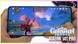 Xiaomi 14T Pro Genshin Impact Gaming test  Dimensity 9300 144Hz Display [upl. by Jenine]