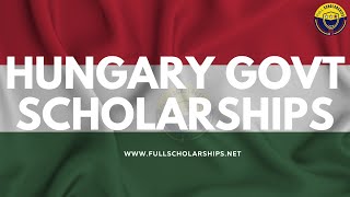 Stipendium Hungaricum Scholarship 20242025 Hungary Government Fully Funded Scholarships BSMSPHD [upl. by Auberbach]