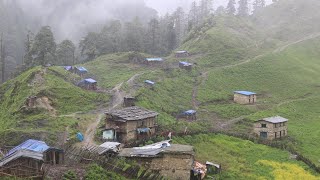 Simple Nepali Rural Village in Mountain  Life with Beautiful Nature  IamSuman [upl. by Akehsay265]