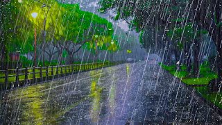 FORTE PLUIE pour Dormir Profondément et Éliminer le Stress  Pluie et Orages pour bien Dormir [upl. by Burd]