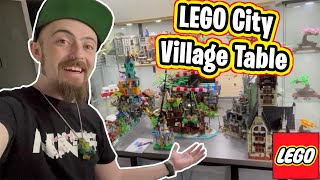 LEGO City Village Table Update  Logistics Of Building A Lego Table [upl. by Llerdnek]