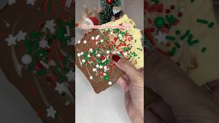 Easy Chocolate Christmas Bark🎄christmas christmas2024 christmassnacks christmasideas tiktok [upl. by Augie]