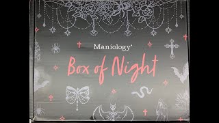 Full unboxing of box of night Maniology [upl. by Clarita687]