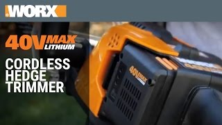 WORX 40V MaxLithium Hedge Trimmer [upl. by Orips573]