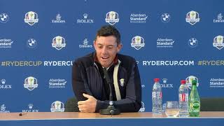 Rory McIlroy  Ryder Cup Press Conference LIVE from Le Golf National [upl. by Adlee]